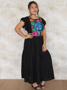 VESTIDO450-ESPERANZA/NEGRO