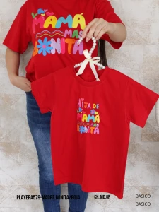 PLAYERA579-MADRE BONITA/ROJA