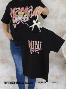 PLAYERA577-FLORES D HIJ/NG KIDS