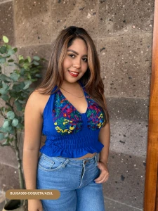 BLUSA368-COQUETA/AZUL